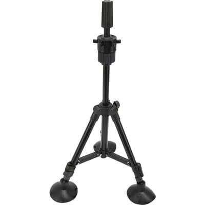 Support de Tête de Perruque Ventouse Alliage d'Aluminium Portable Réglable Support de Tête de Perruque pour Salon de Beauté Noir black