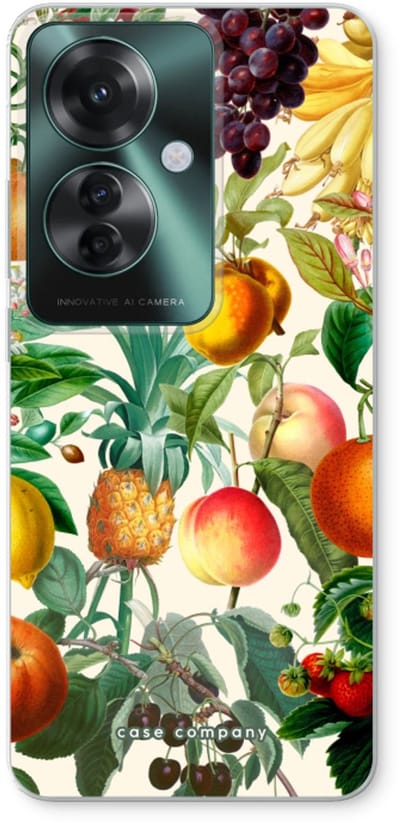Case Company® - Hoesje geschikt voor Oppo Reno 11 F hoesje - Classic Flora - Soft Cover Telefoonhoesje - Bescherming aan alle Kanten en Schermrand