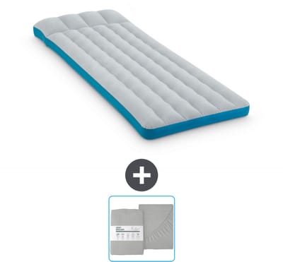 Intex Campingmat - Twijfelaar - 72 x 189 x 20 cm - Blauw - Inclusief en Hoeslaken