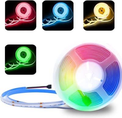 Dimbare 24V COB LED Strip RGBW - Flexibele Lichtoplossing - 5M - Warm Wit