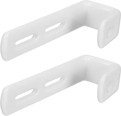 Metalen Bedladderhaken - Stevige J-haak Beugels - Veilig Klimmen - Beschermende Coating - 2 Stuks - Zilver