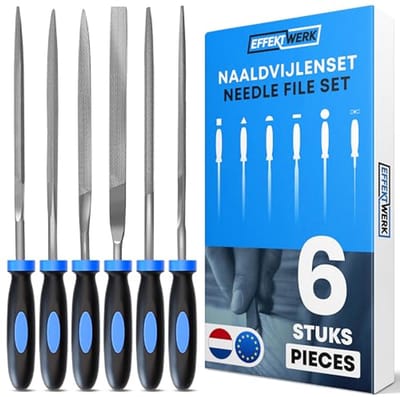 Naaldvijlenset - 6 stuks - Minivijlenset voor Hout, Metaal en Kunststof - Compacte Vijlenset