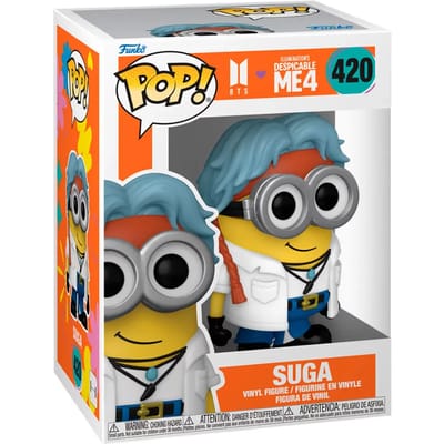 Minions Despicable Me 4 - BTS - Suga vinylfiguur 420 Funko Pop! meerkleurig