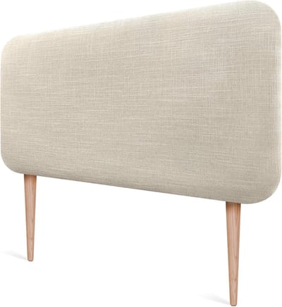 Gestoffeerd Hoofdbord - Hoofdeinde Bed - Slaapkamer Aankleden - Vlekwerende Stof - 90cm Breed - Beige