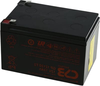 Vervangende Accu - Reserve Batterij - Stroomonderbreking Opvangen - 12 Volt 12Ah Capaciteit - 37 kg - Zwart