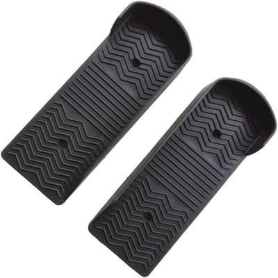 Voetpedaal set - Stepper pedalen - Thuis fitness - Antislip textuur - 36x12 cm - Zwart
