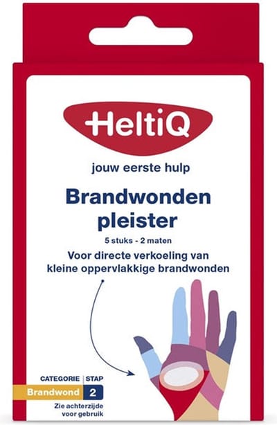 HeltiQ hydrogel pleister (Brandwondenpleister)- 2 x 1 doosjes voordeelverpakking