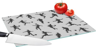 Glazen Snijplank - 39x28 - Voetbal - Sport - Patronen - Snijplanken Glas