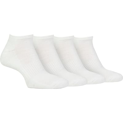 Heren Gevoerde Trainingssokken | Jeep | 4-Pack Ademend Gevoerd Korte Sokken - Wit
