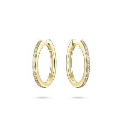 Gisser Jewels - Oorringen KCD2/12 - Geelgoud verguld zilver - 2 x 20 mm