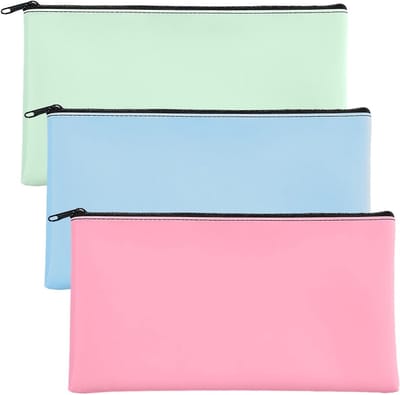 Documenten Tas Set van 3, PU Leren Handtas voor School, Reizen, Thuis en Kantoor, Multifunctioneel en Duurzaam