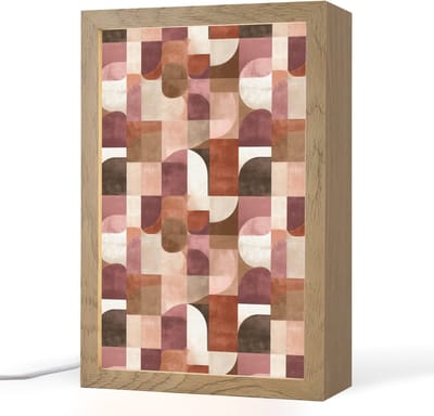 Tafellamp 20x30 cm - LED lamp - Geometrie - Modern - Retro - Decoratieve tafellampen - Dimbaar - Tafellampje slaapkamer - Woonkamer binnen