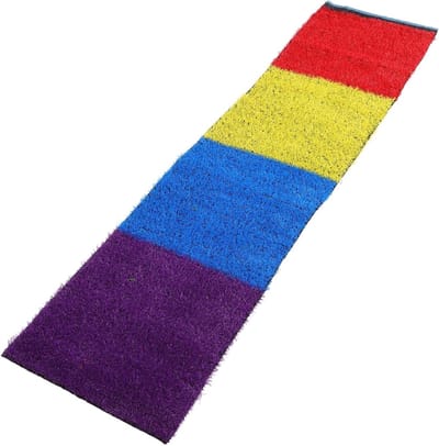 Kunstgrasmat voor buiten - Speelmat nepgras - Kinderen laten spelen - Zacht en gedempt oppervlak - 200 x 50 cm