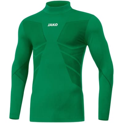 Jako Comfort 2.0 Shirt Opstaande Kraag Kinderen - Sportgroen | Maat: 152-164