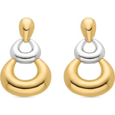 Luxenter Aured oorbellen afgewerkt in 18k geel goud