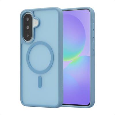 imoshion Hoesje - Geschikt voor Samsung Galaxy A37 (5G) - Color Guard Backcover met Magnetische Ring - Lichtblauw