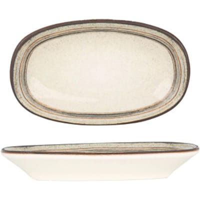 Bonna Serveerschaal - Cortado - Porselein - 15x8.5 cm - set van 4