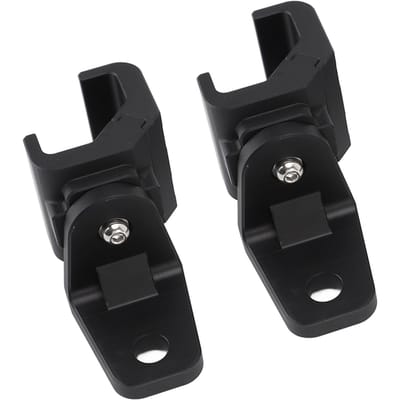2 Stuks UTV Zweeplichtbevestiging Aluminiumlegering Verstelbare Vlag Antenne Montagebeugel voor Pro Fit Kooi UTV's black