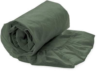 Heckettlane Hoeslaken Elementi - Onderlaken 1 persoons - 90x200 cm - 100% Katoen-Satijn - Groen