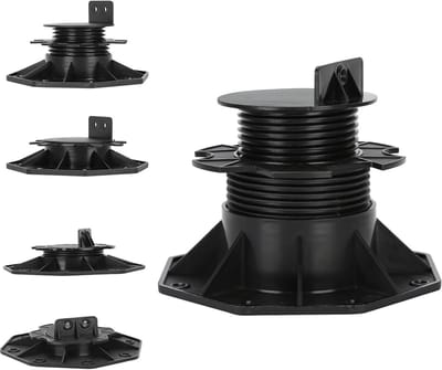 Height Adjustable, Set of 20 for the Base, Adjustable from 18-30 mm Feet, Patio Panels, Floor Plates, Tiles, Measuring Level, Stone Panels