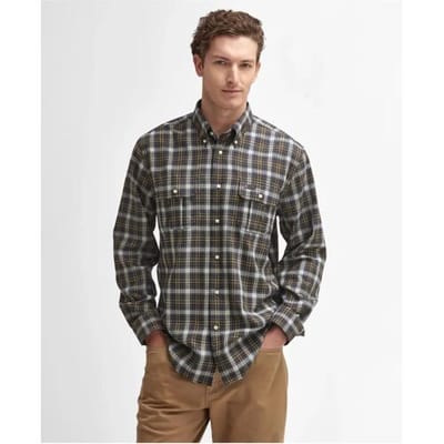 Barbour Penrice Thermo Weave Reg. Checked Shirt (Maat - XL, Kleur - Navy Marl)