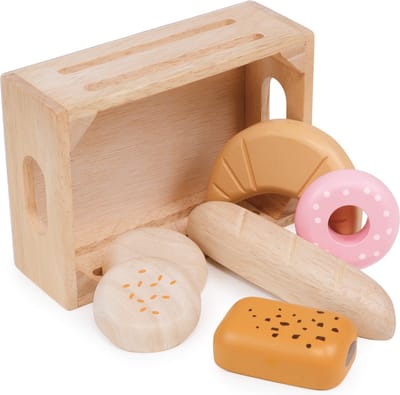 MENTARI Mandje - Bakker - 14,5X10,5X5Cm - 6 Delen - 3 Jaar