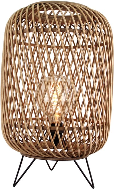 Chericoni Nature Diagonaal Tafellamp - 1 lichts - Ø32 cm - H50 - Bamboe