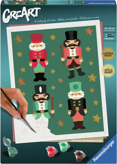 Ravensburger schilderen op nummer kerst - CreArt Christmas Nutcracker.