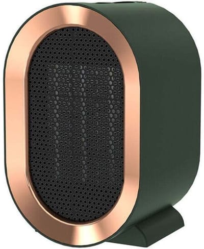 fan-1200W Mini Draagbare Keramische Ventilatorkachel, Energiezuinig en Stroombesparend, XU-serie, Geschikt voor Badkamers en Kantoren, Draagbare Ventilatorkachel met Luchtfilter - Groen en Milieuvriendelijk