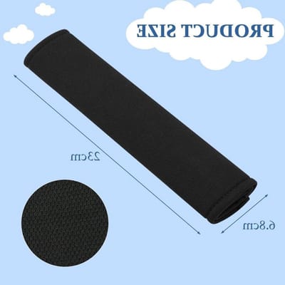 Autogordel Pads - Gordelhoezen - Comfortabel Reizen - Zachte Vulling - 2 Stuks - Zwart