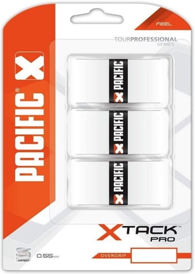 Pacific X Tack Pro Overgrip Feel Wit 0.55 mm 3 Stuks