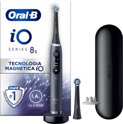Oral-B iO 8s – Elektrische Tandenborstel – Zwart – iO-technologie – Smart Pressure Sensor
