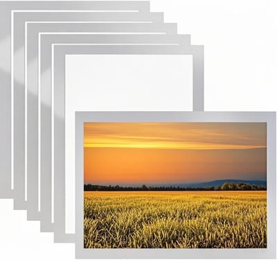 Dailygoods - Magneetlijsten A3 - 6 Stuks Transparante Fotolijsten
