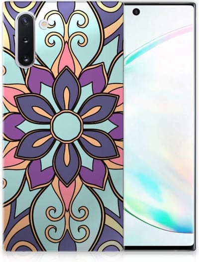 Samsung Galaxy Note 10 TPU Case Purple Flower