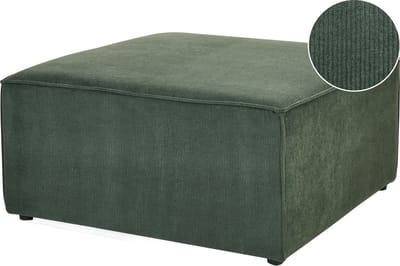 LEMVIG - Ottomaan - Groen - Corduroy