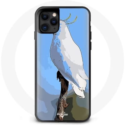 Hoesje - Kaketoes Papegaaien - Iphone 11 - Flexibel - Wit - Unisex