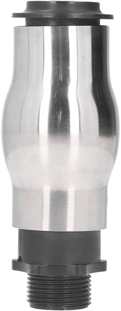 Dailygoods- Fonteinschuimmondstuk Roestvrij staal 304 - Schuimstraalfonteinmondstuk - G1 Buitendraadverbinding - Waterlandschap Sproeikop - Tuinvijver - Productlengte 15,3 cm - Fonteinmondstuk