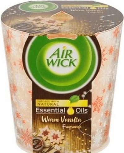 Airwick Geurkaars - Essential Oils - Warm Vanille - 105 gram - Voordeelverpakking