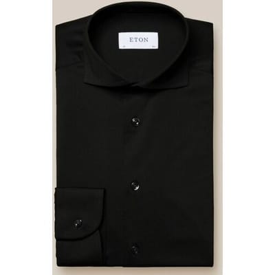 Eton - Overhemd Zwart Eton Lange Mouw Overhemd Zwart 100004579 19