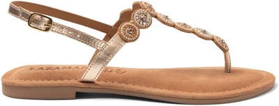 Lazamani - Luz Dames Sandalen Leer Gold - Maat 36