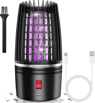 Elektrische Insectenverdelger 4000V - Muggenval en Insectenlamp voor Bescherming tijdens Kamperen en Wandelen
