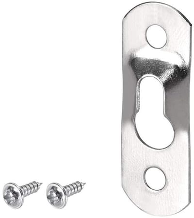 Dailygoods- Fotohangers 100 stuks - Zware Fotohangers - Ophanghaken voor Wanddecoratie - Roestbestendig Ijzer - Sleutelgat Bevestiging - Eenvoudig te Installeren
