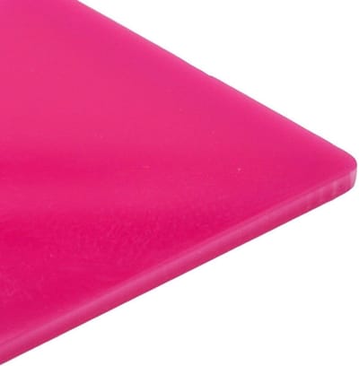 Acryl Kunststof Vel - Gegoten Plaat - Ambachtelijk Werk - Glanzende Afwerking - 3mm Dikte - Magenta Roze