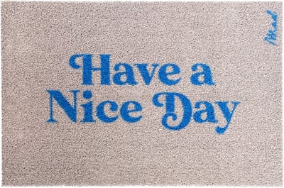 Mad About Mats - Willie - deurmat - have a nice day - schoonloop/scraper - wasbaar - 50x75cm