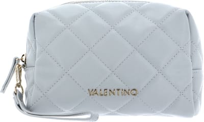 VALENTINO Toilettas Ocarina Soft Cosmetic Case Perla Lichtgrijs