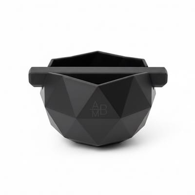 Adore Maison Barista Luxe Uitklopbak - Geometrische Knockbox - Mat Zwart - Voor Espresso & Koffie - Met Geluiddempende Klopstang & Antislip Bodem