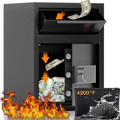 Vuurvaste Depository Drop Safe met Digitale Combinatie en Anti-Vissen - Ideaal voor Kantoor en Thuis