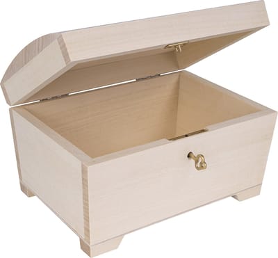 Creative Deco Grote Houten Sieradendoos – 20x14.5x11.7cm – Opbergdoos Met Deksel