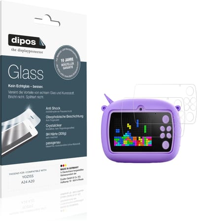 dipos – 2x Pantserfolie geschikt voor YOZISS A24 A20 | 9H Screenprotector