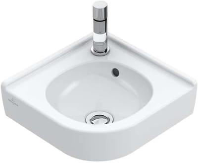 Hoekfontein - Wastafel - Badkamer - Keramiek - 32x32x8.5 cm - Wit